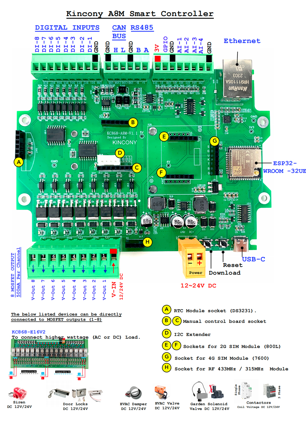 esp32 mosfet board