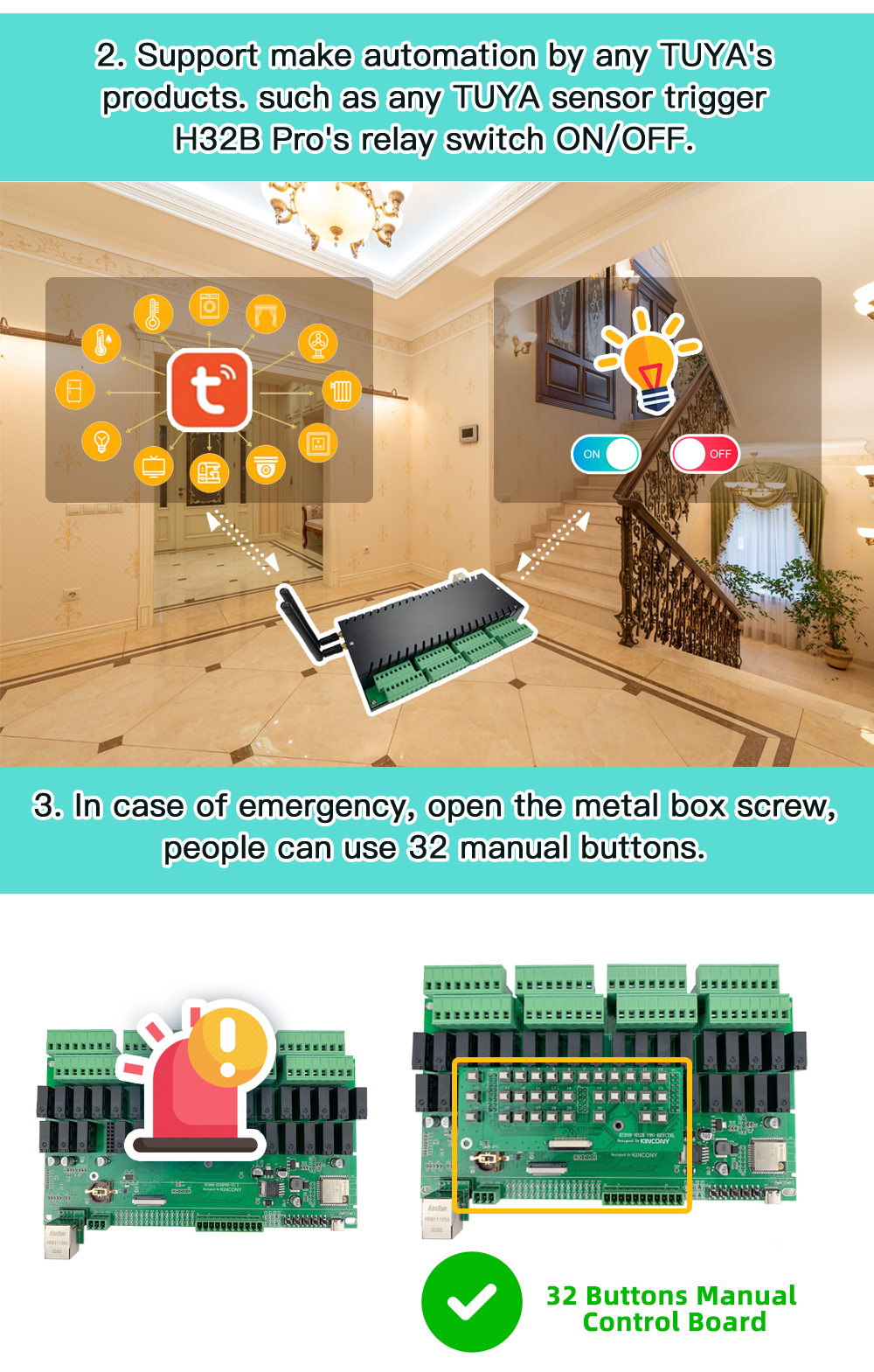 32 channel relay board