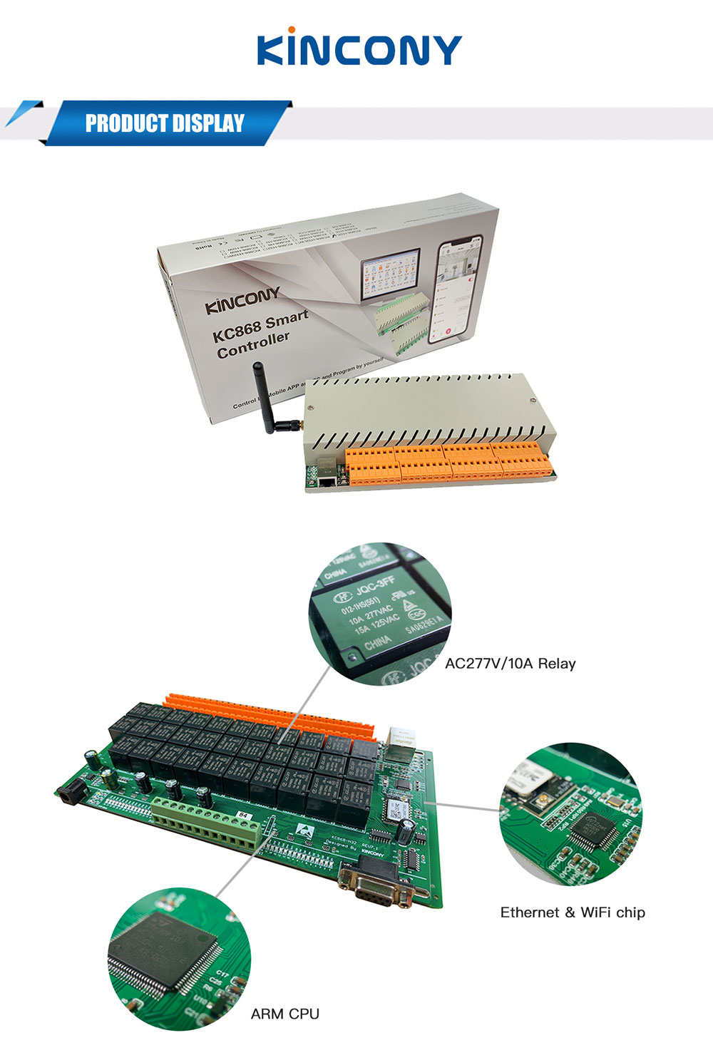 kc868-h32b ethernet wifi relay